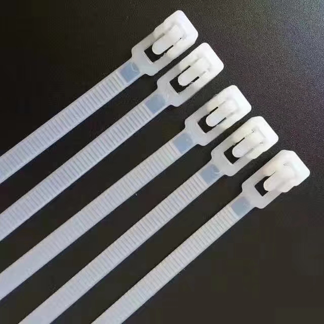 White Multi-Purpose Self-Locking Nylon Cable Cord Management ,Plastic Wire Ties