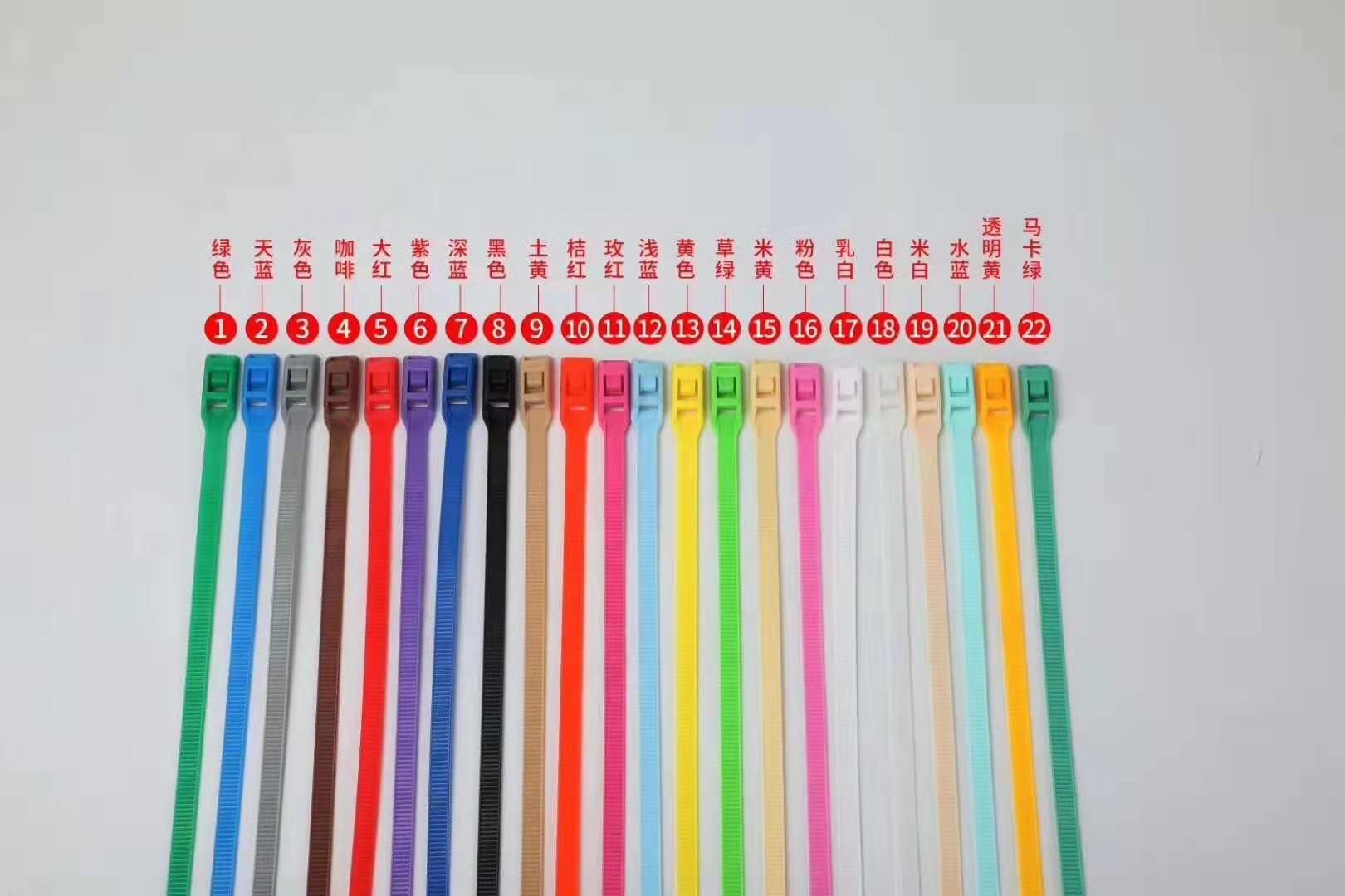 Colorful Multi-Purpose Self-Locking Nylon Cable Cord Management ,Plastic Wire Ties